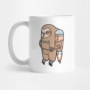 Powered By Boba - Cute Sloth Bubble Tea Mug